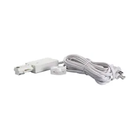 Live End Cord Kit for Track Lighting White Finish