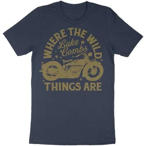 Luke Combs Unisex T-Shirt: Tour 23 Where The Wild Things Are