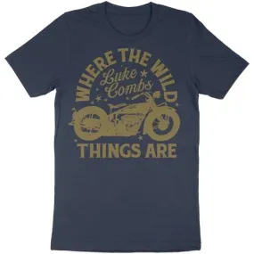 Luke Combs Unisex T-Shirt: Tour 23 Where The Wild Things Are