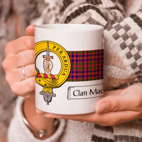 MacIntyre Clan Crest and Tartan Mug