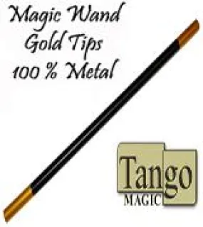 Magic Wand in Black - With Gold Tips - By Tango