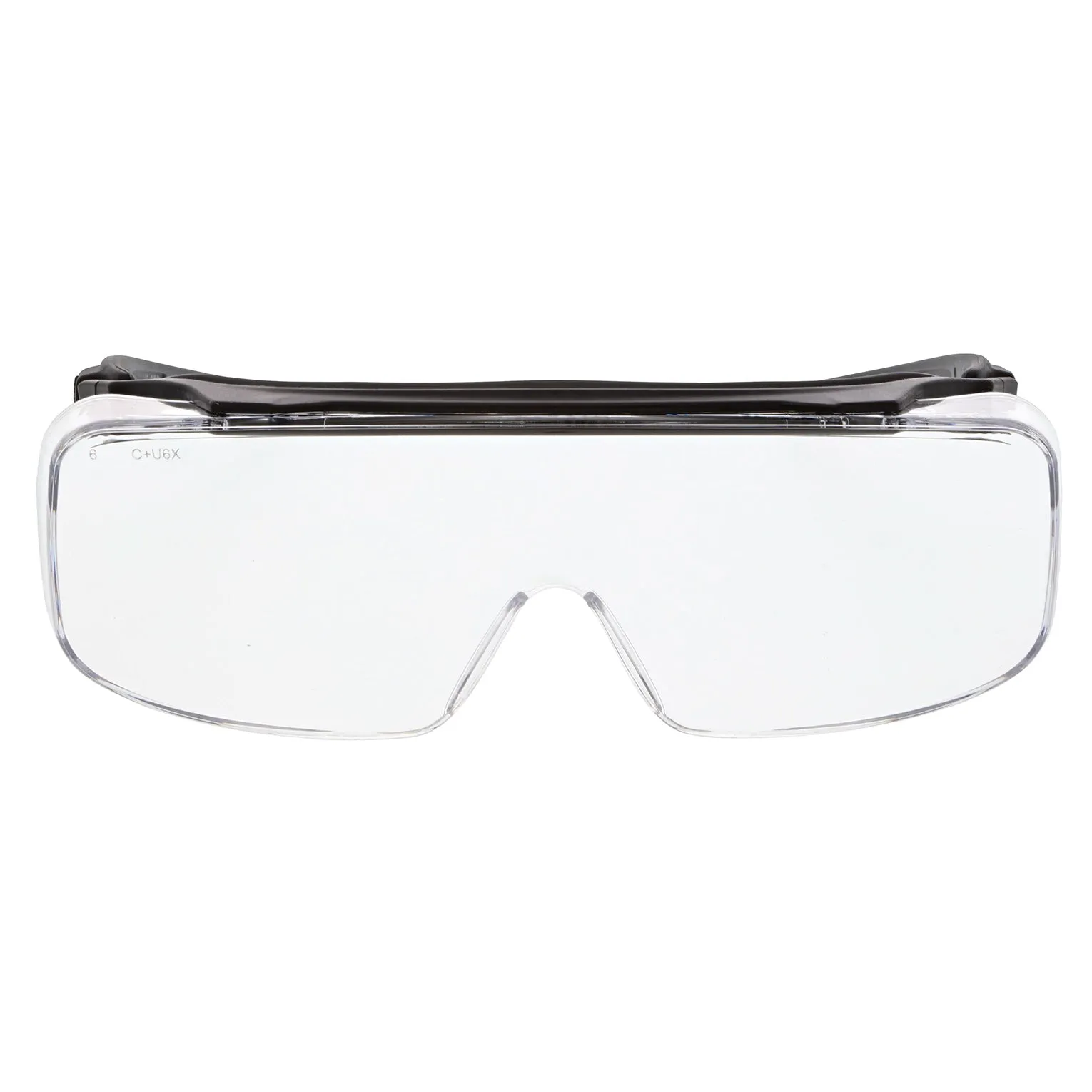 MCR Safety Klondike OTG Safety Glasses - Black Frame - Clear MAX6 Anti-Fog Lens - OG210PF