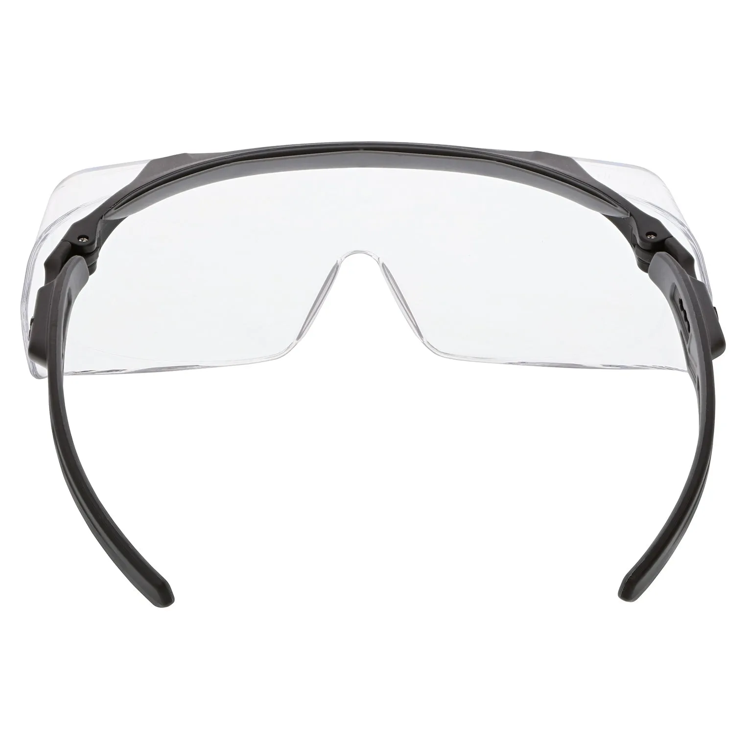 MCR Safety Klondike OTG Safety Glasses - Black Frame - Clear MAX6 Anti-Fog Lens - OG210PF