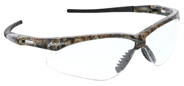 MCR Safety Memphis MP1 Mossy Oak Frame, Clear UV-AF