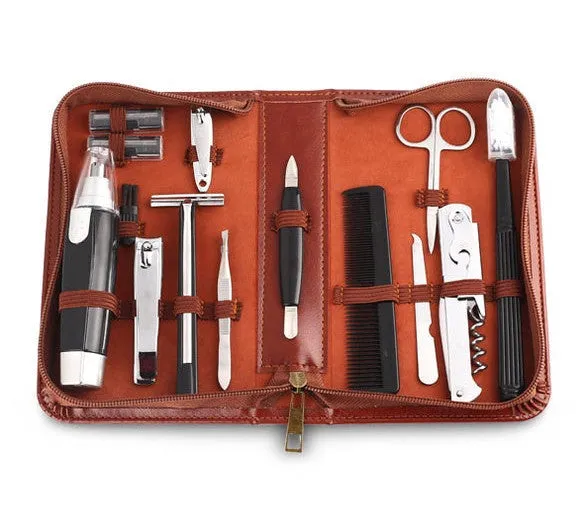 Men's Republic - Men's Grooming Kit - 12 Pieces in Zipper Bag