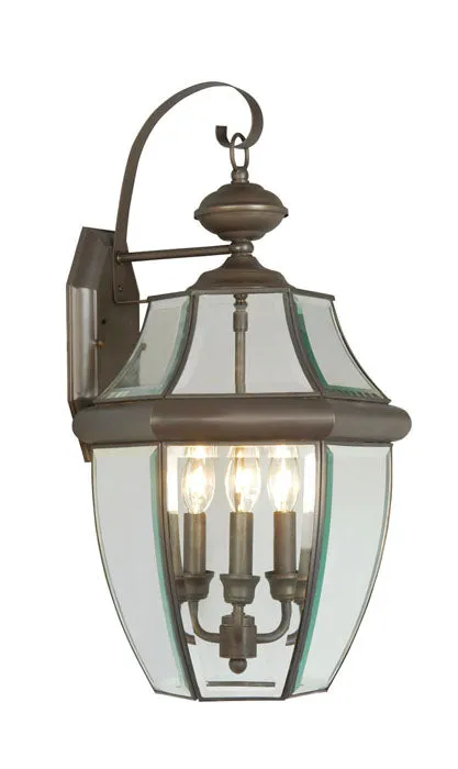 Monterey 3-Light Outdoor Wall Lantern