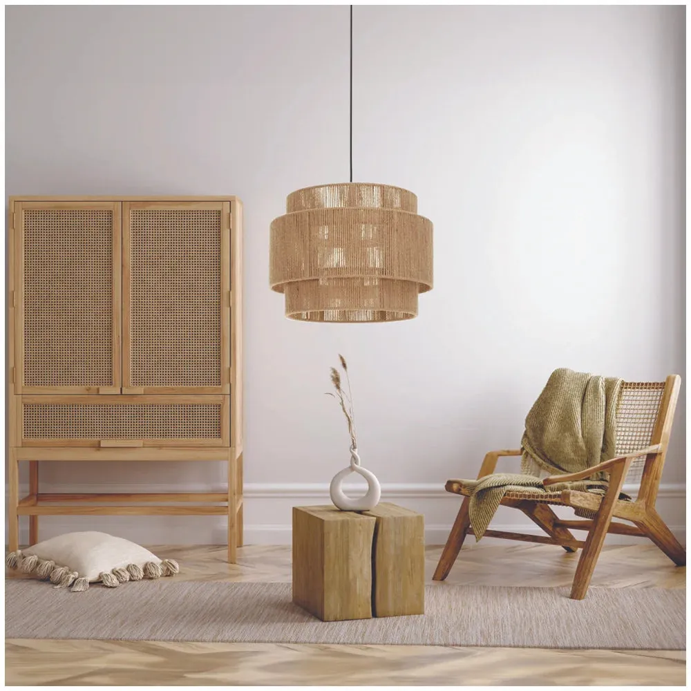 Multilayers Hemp Rope Lampshade