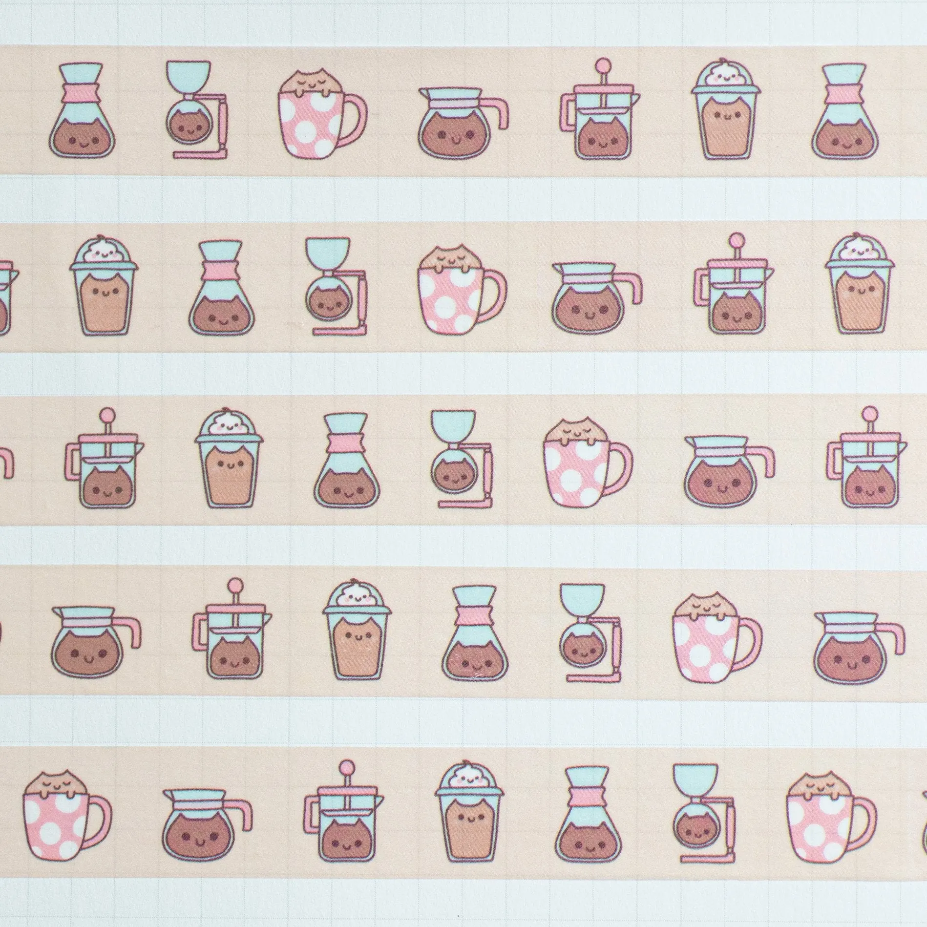 Neko Coffee Washi Tape