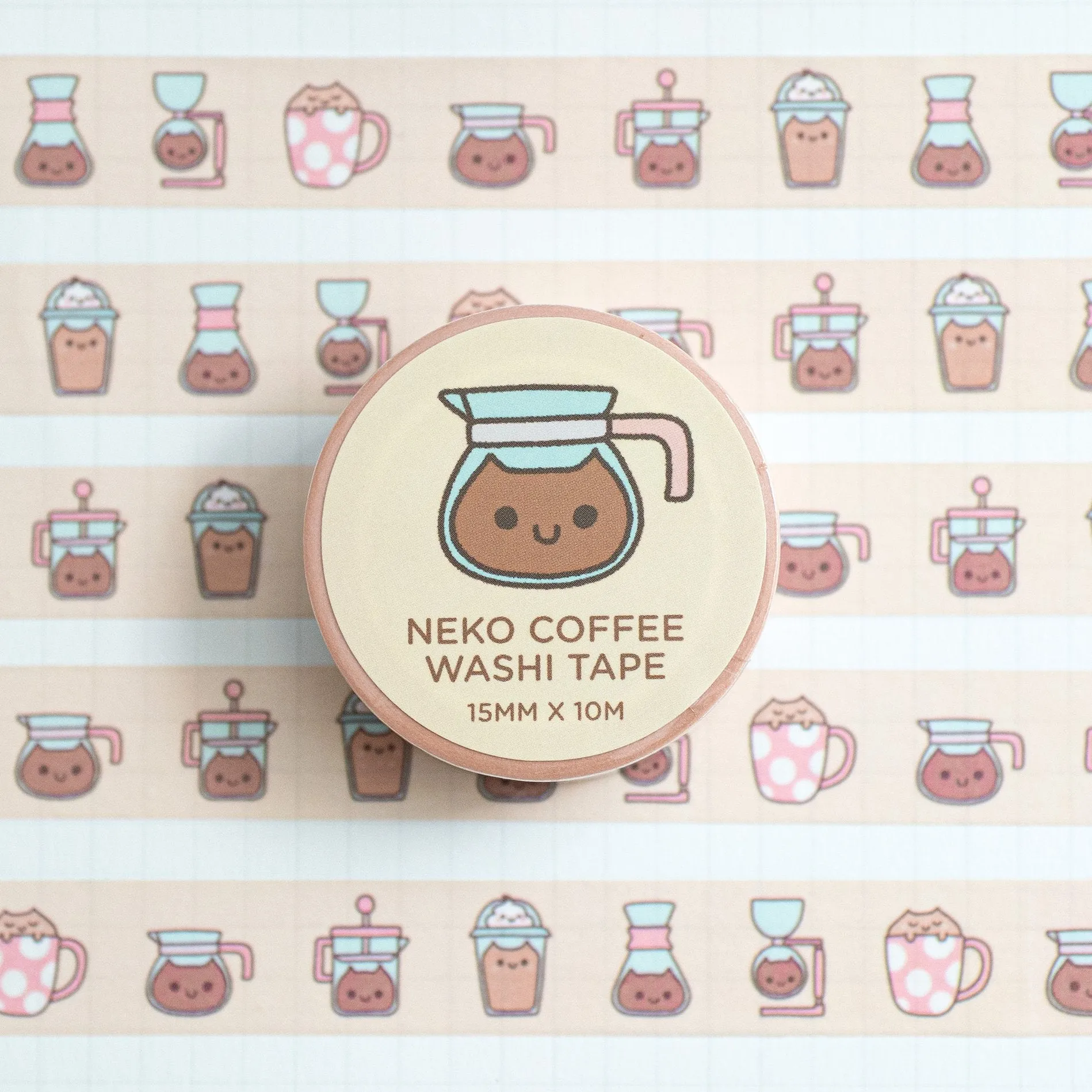 Neko Coffee Washi Tape