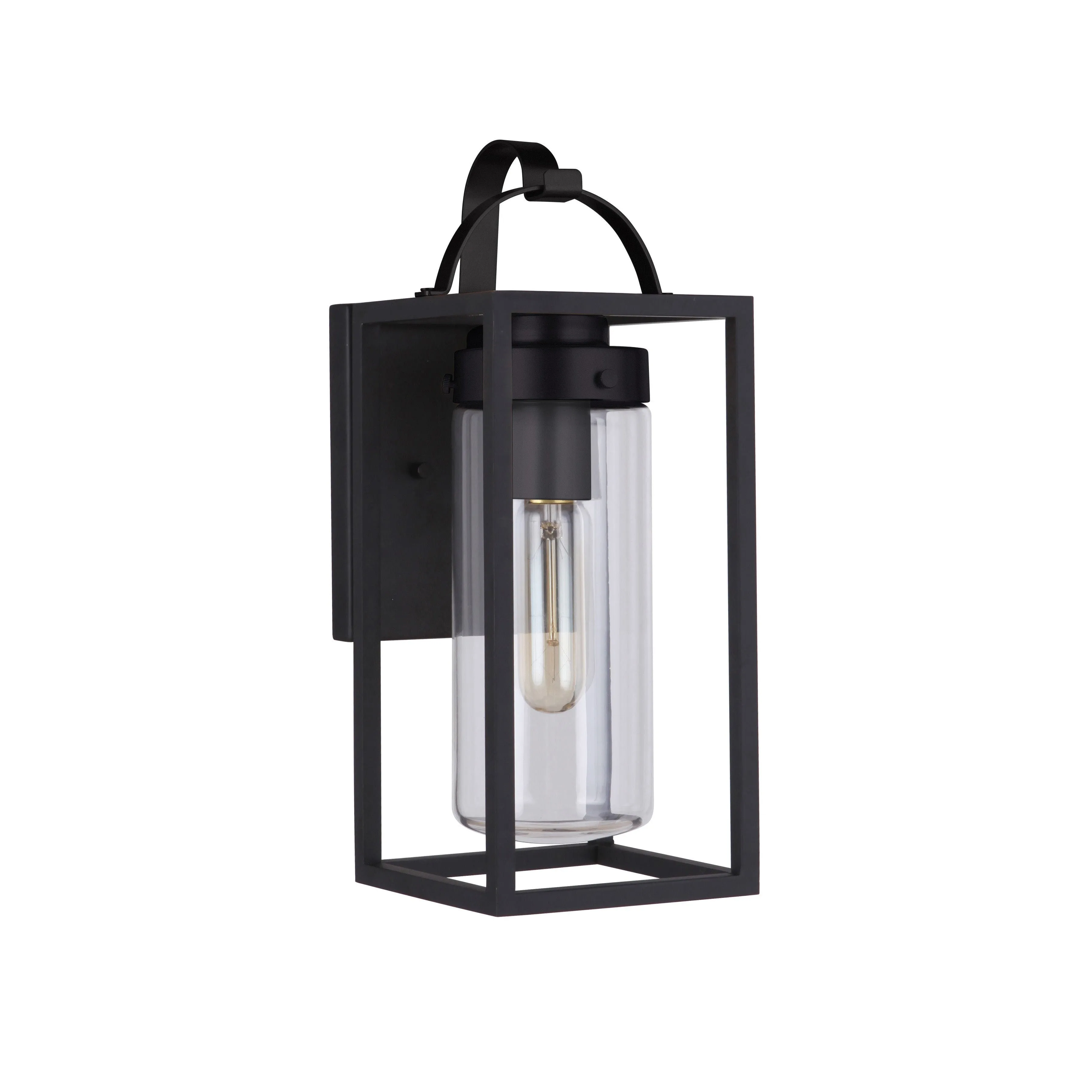 Neo 1 Light Small Outdoor Wall Lantern in Midnight