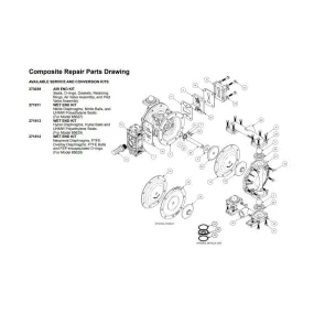 Neoprene Wet-End Kit for Diaphragm Pump Model 85628