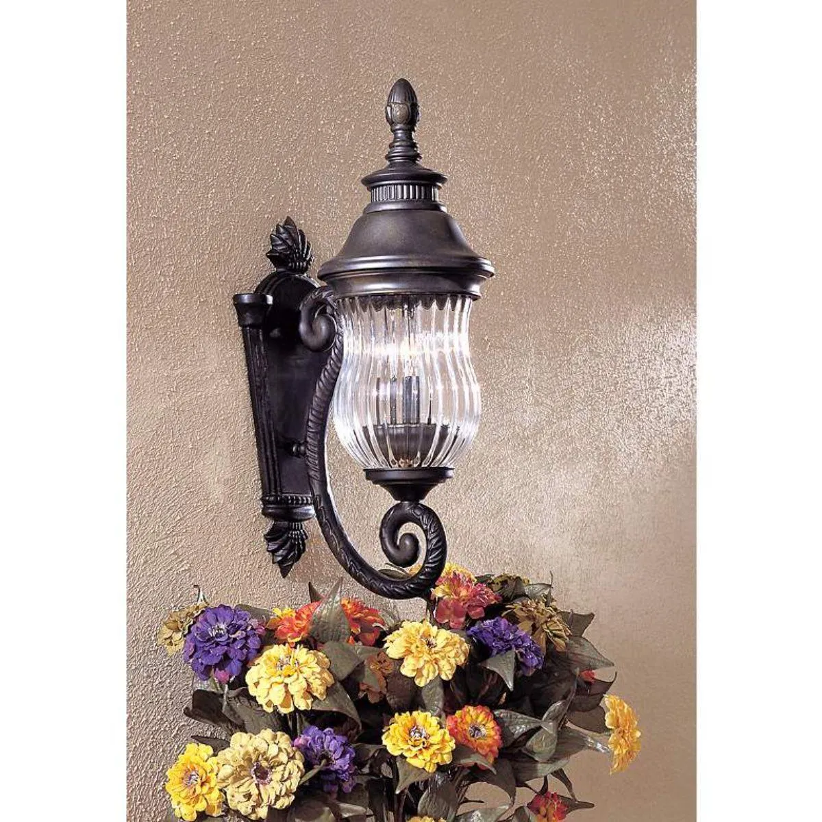 Newport 20 in. 2 Lights Outdoor Wall Lantern Heritage Finish