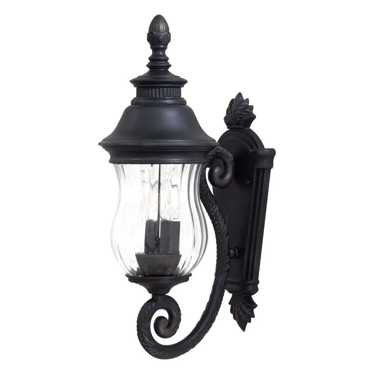 Newport 20 in. 2 Lights Outdoor Wall Lantern Heritage Finish