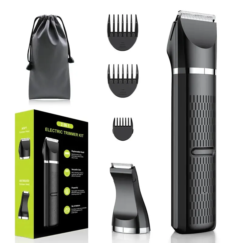 Oldowl Hair Trimmer for Men, Bikini Trimmer for Women, Body Shaver Groomer [Safe & Efficient] Electric Body Trimmer with Replaceable Ceramic Blade Heads, Rechargeable, IPX7 Waterproof, Wet & Dry Use, for Arms/Legs/Armpit Hair Removal Razor