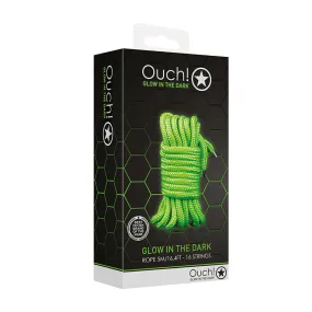 Ouch GITD Rope 5m / 16ft Neon Green