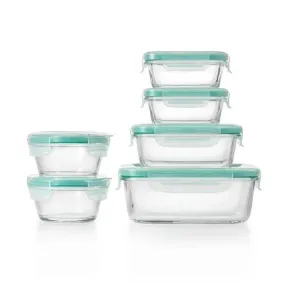 OXO Good Grips 12 Piece Smart Seal Glass Container Set