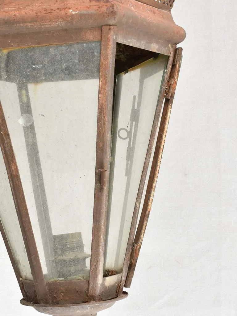 Pair of 19th century French wall lanterns 34¾"