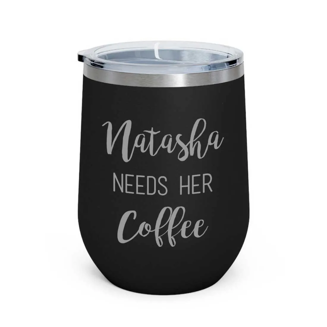 Personalised Coffee Insulated Cup With Lid for Travelling Portable Cup (350 ML) - Coffee Lover