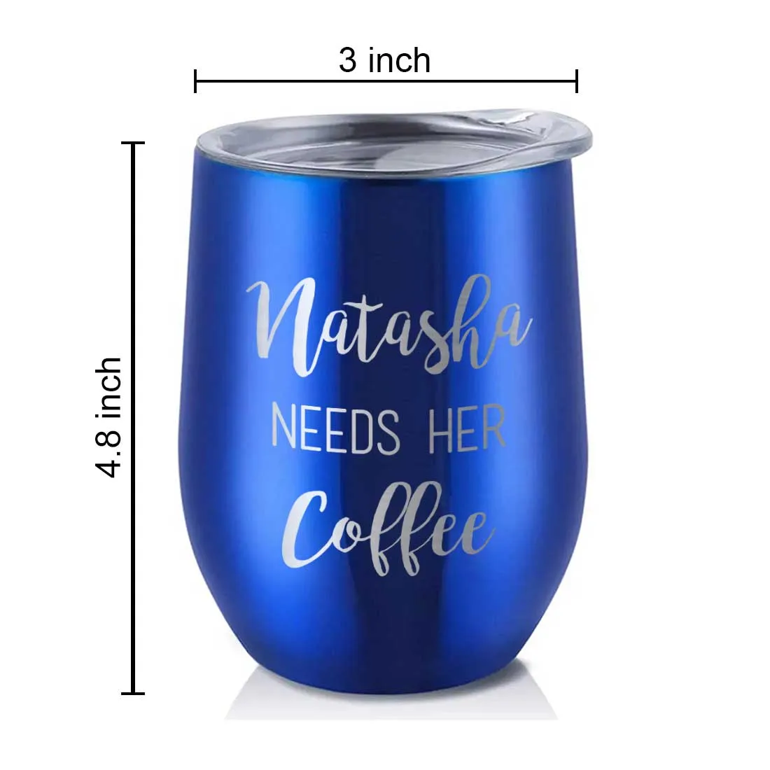 Personalised Coffee Insulated Cup With Lid for Travelling Portable Cup (350 ML) - Coffee Lover