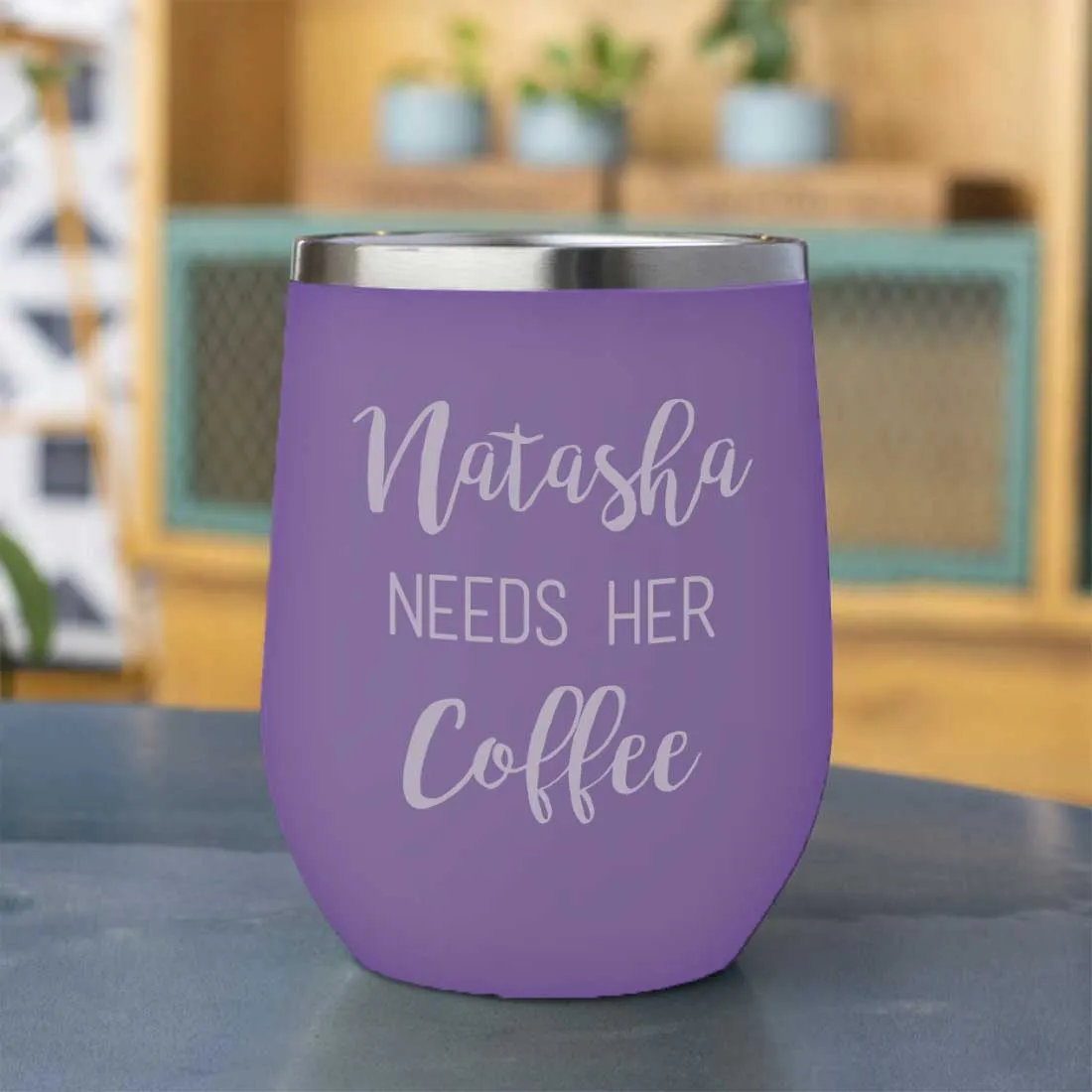 Personalised Coffee Insulated Cup With Lid for Travelling Portable Cup (350 ML) - Coffee Lover