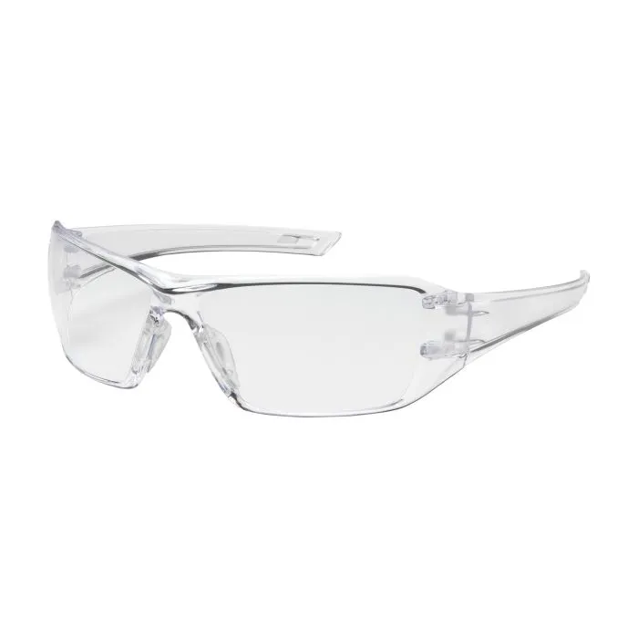 PIP Captain 250-46-0520 Rimless Safety Glasses, Clear Temple, Clear Anti-Scratch/FogLess 3Sixty Lens, 1 Pair