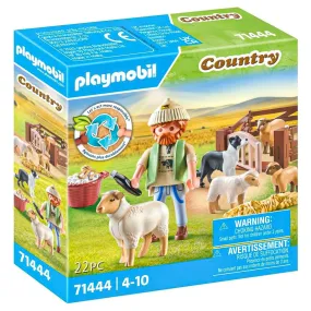 Playmobil Country: Young Shepherd with Flock of Sheep Playset