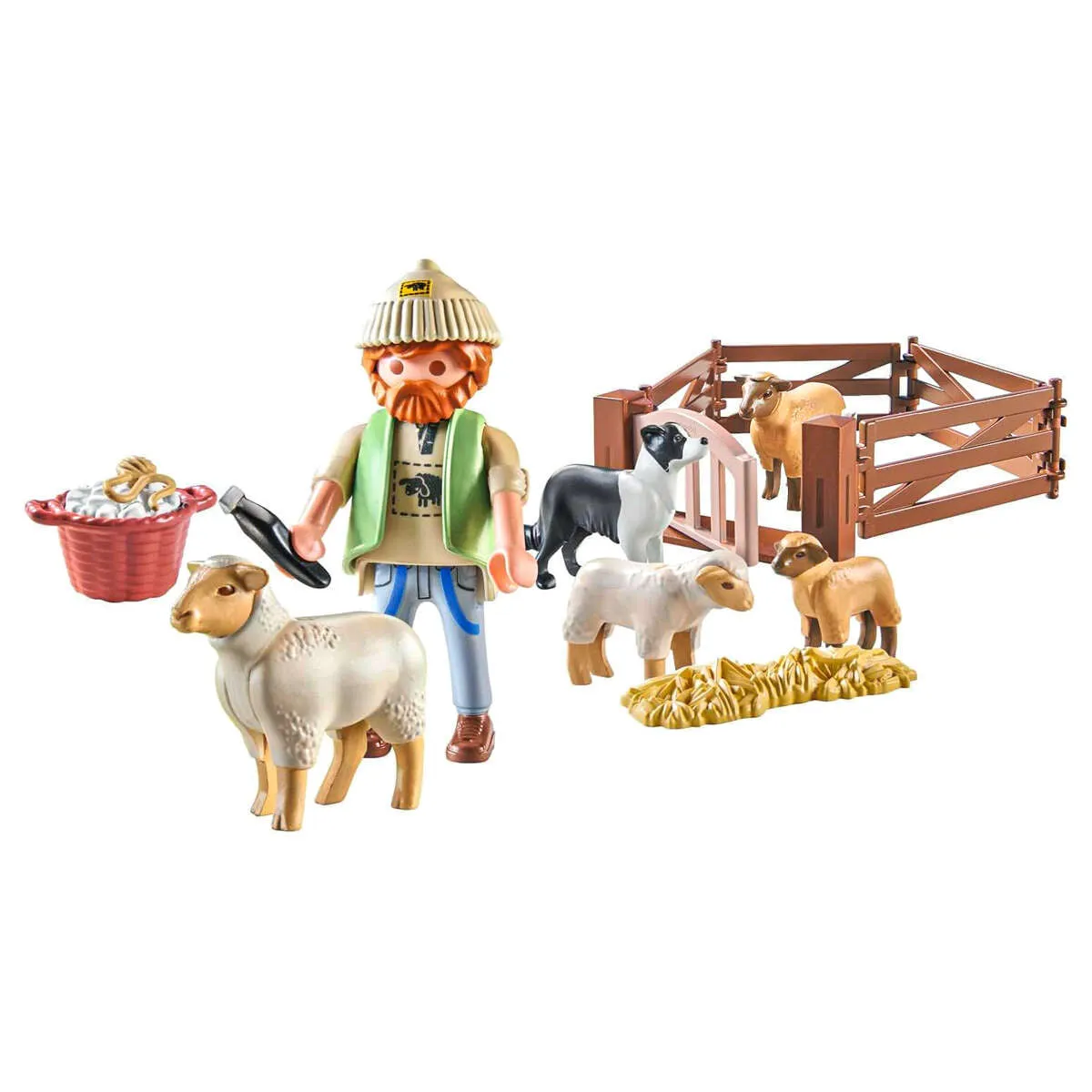 Playmobil Country: Young Shepherd with Flock of Sheep Playset