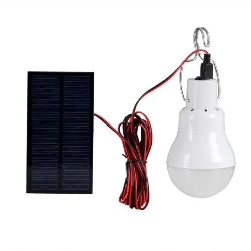 Portable Bulb Outdoor & Indoor Solar Powered LED Lighting System Solar Panel