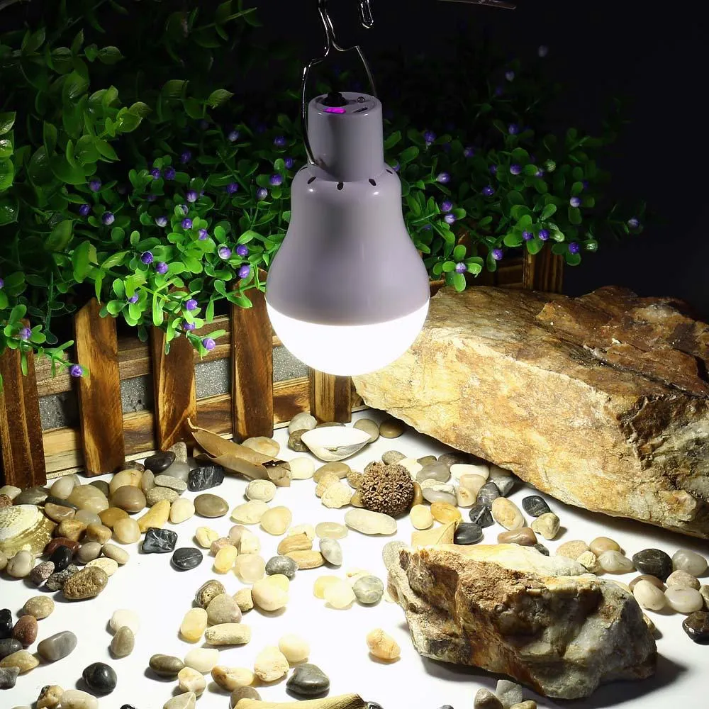 Portable Outdoor Solar Power LED Light Bulb