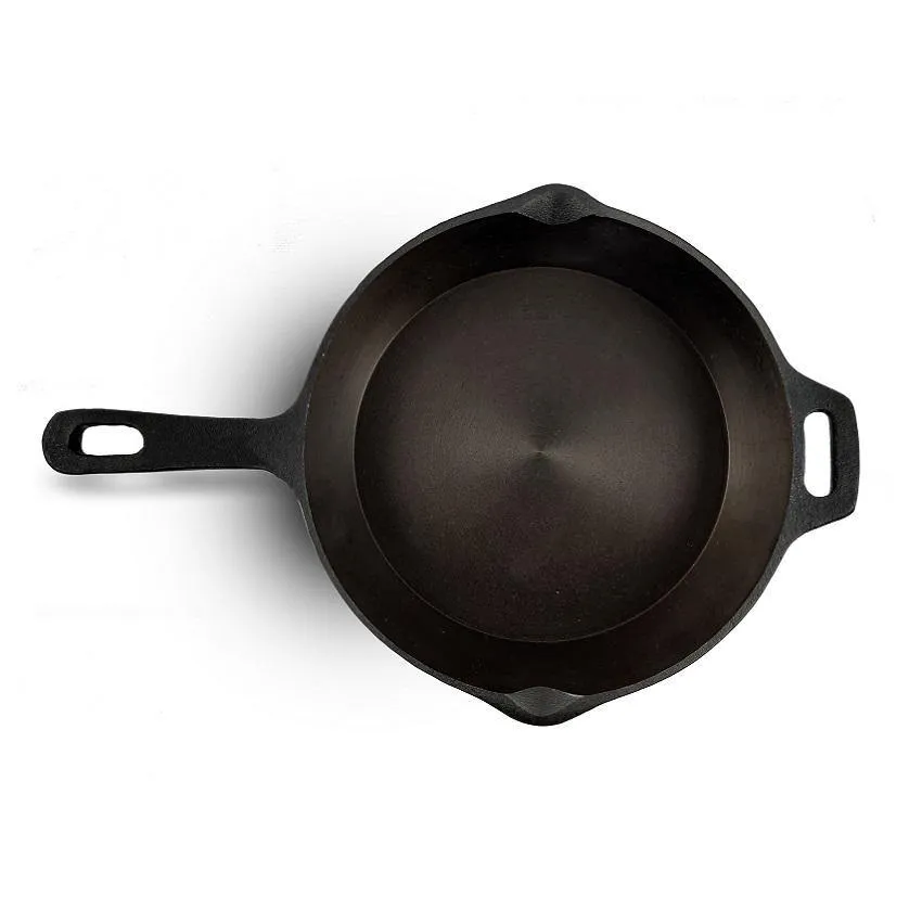 Premium Quality Super Smooth Cast Iron Skillet Pre Seasoned -10.5 Inch