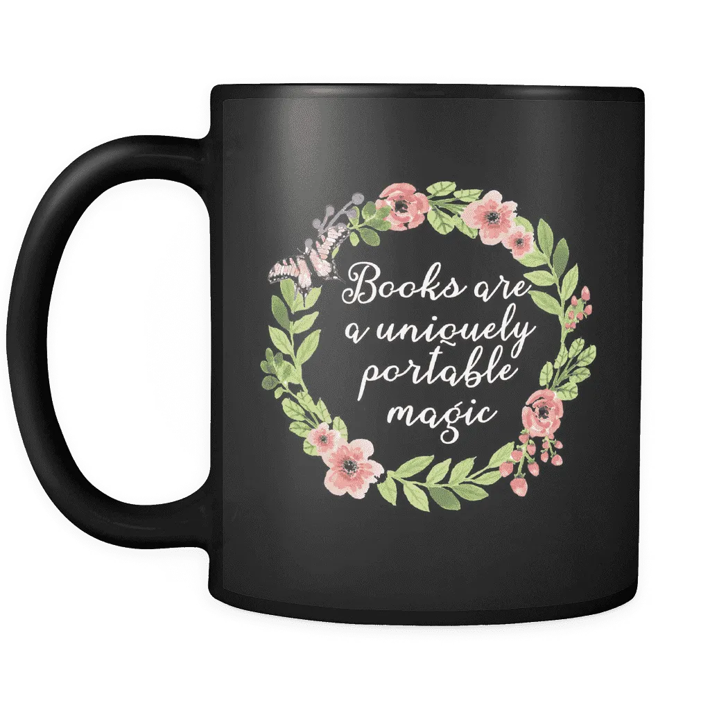 "Portable magic"11oz black mug