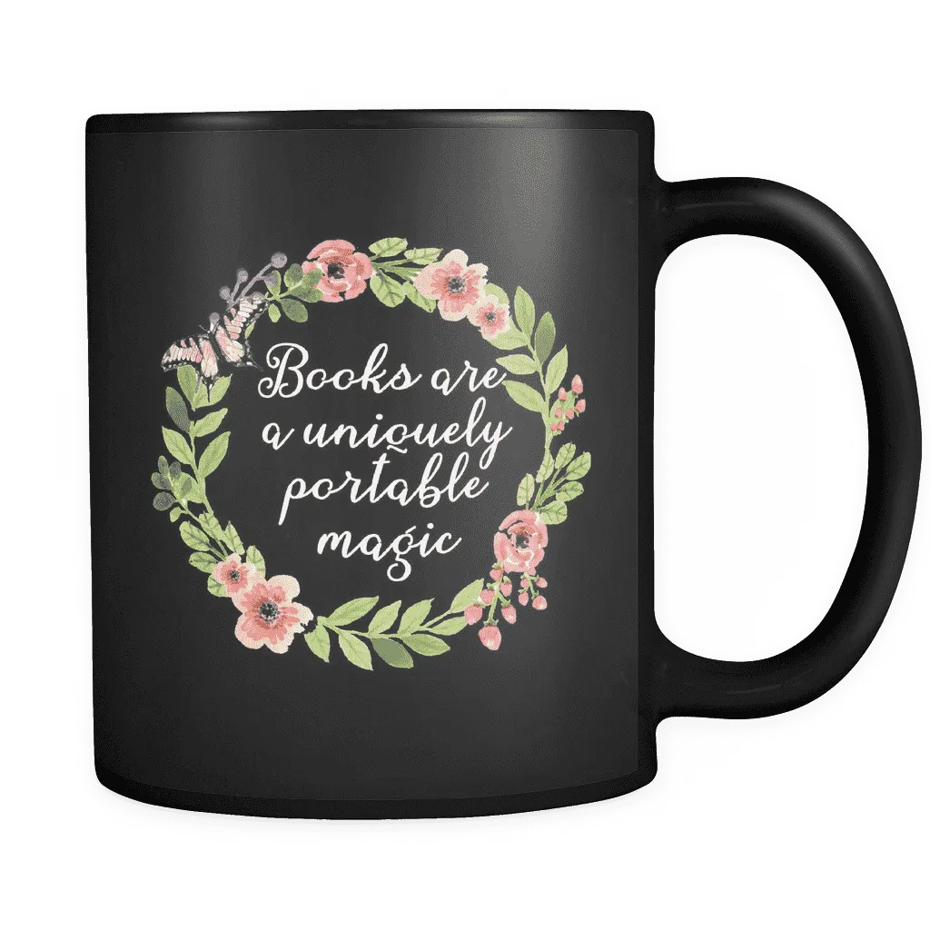 "Portable magic"11oz black mug