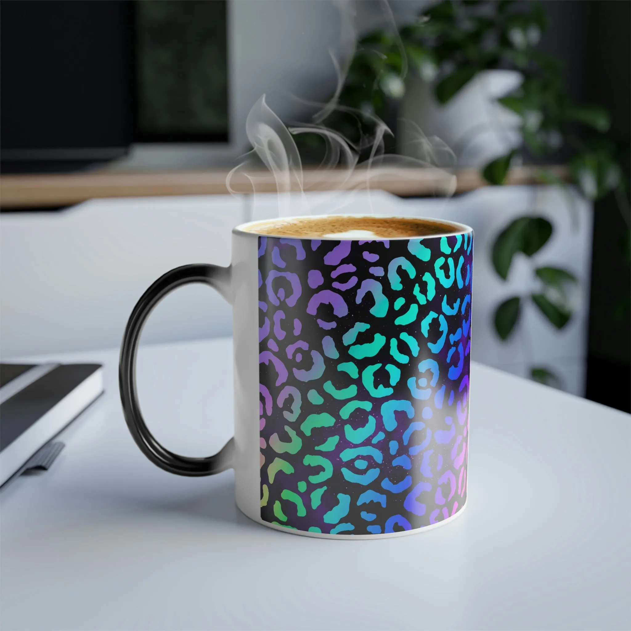 Rainbow leopard 11oz Color Morphing Mug