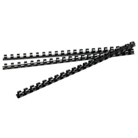 Rexel Plastic Binding Comb Round 21 Loop 50mm A4 Black Box 50