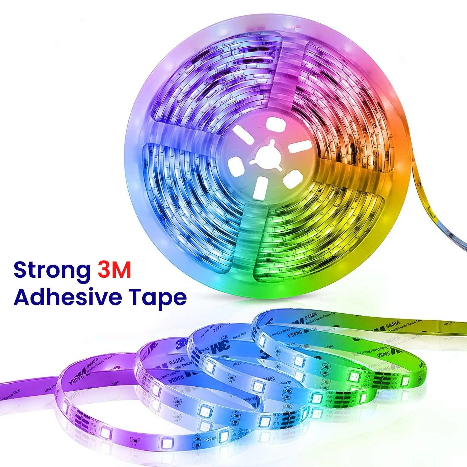 RGB LED Strip 24V 10 Metre One Length IP65 Waterproof 60LED/m with WIFI App Control to work with Google & Alexa Kit