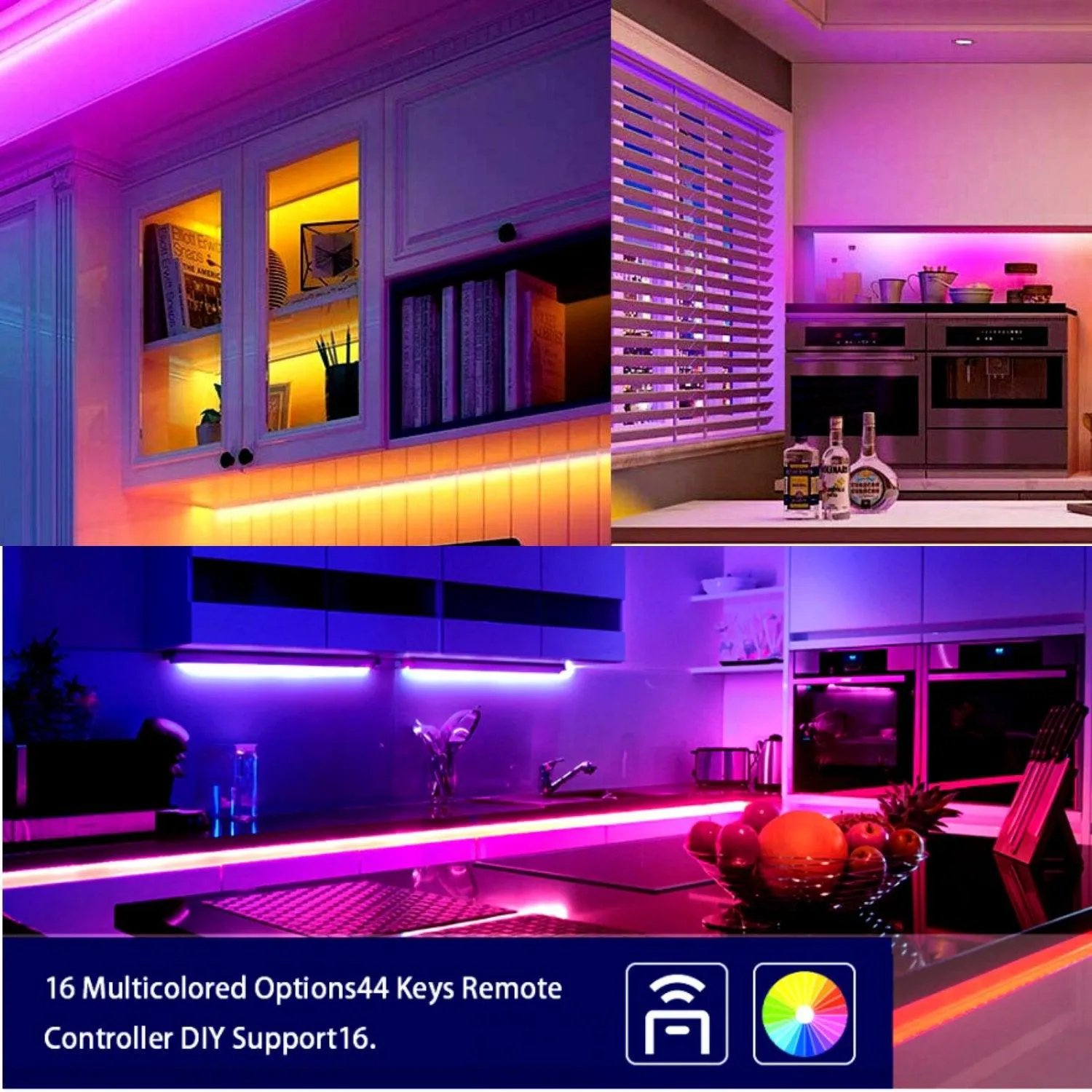 RGB LED Strip 24V 10 Metre One Length IP65 Waterproof 60LED/m with WIFI App Control to work with Google & Alexa Kit