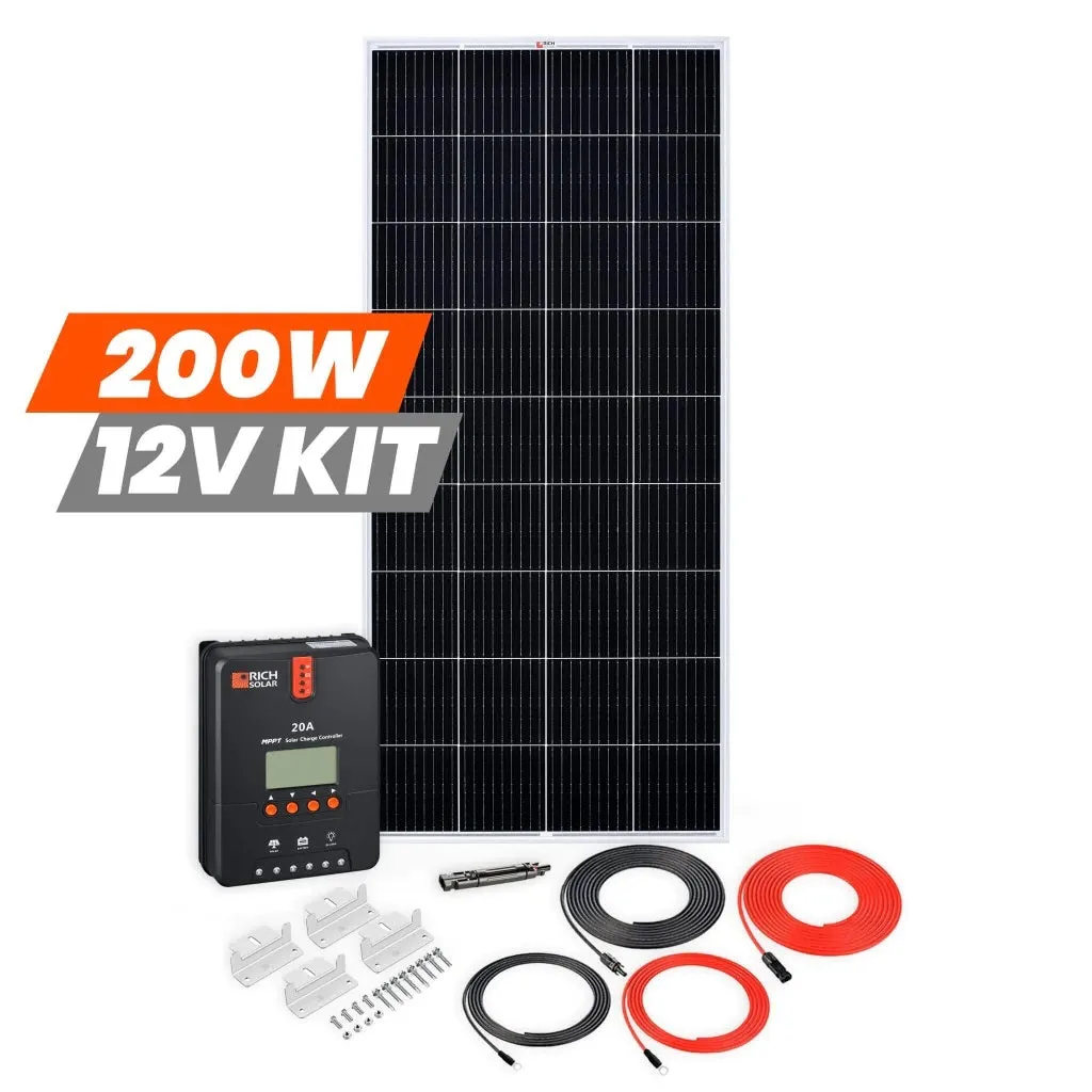 Rich Solar 200 Watt Solar Kit