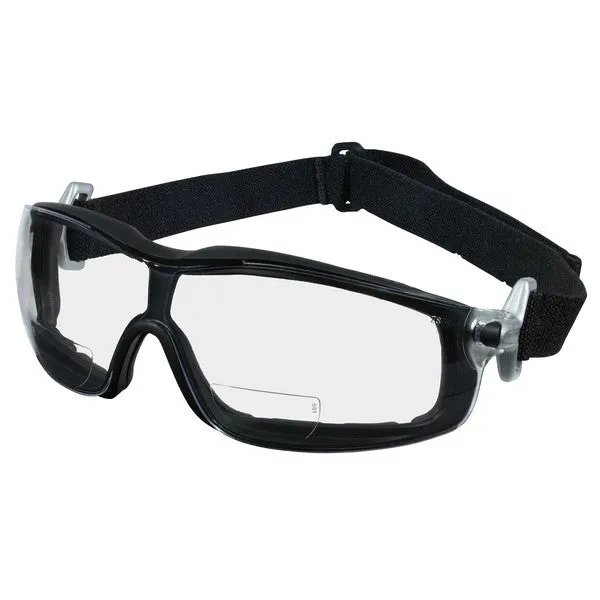 RTH10AF MCR Safety RT1 Series Safety Glasses, Clear Lens, Nylon Silver Temple