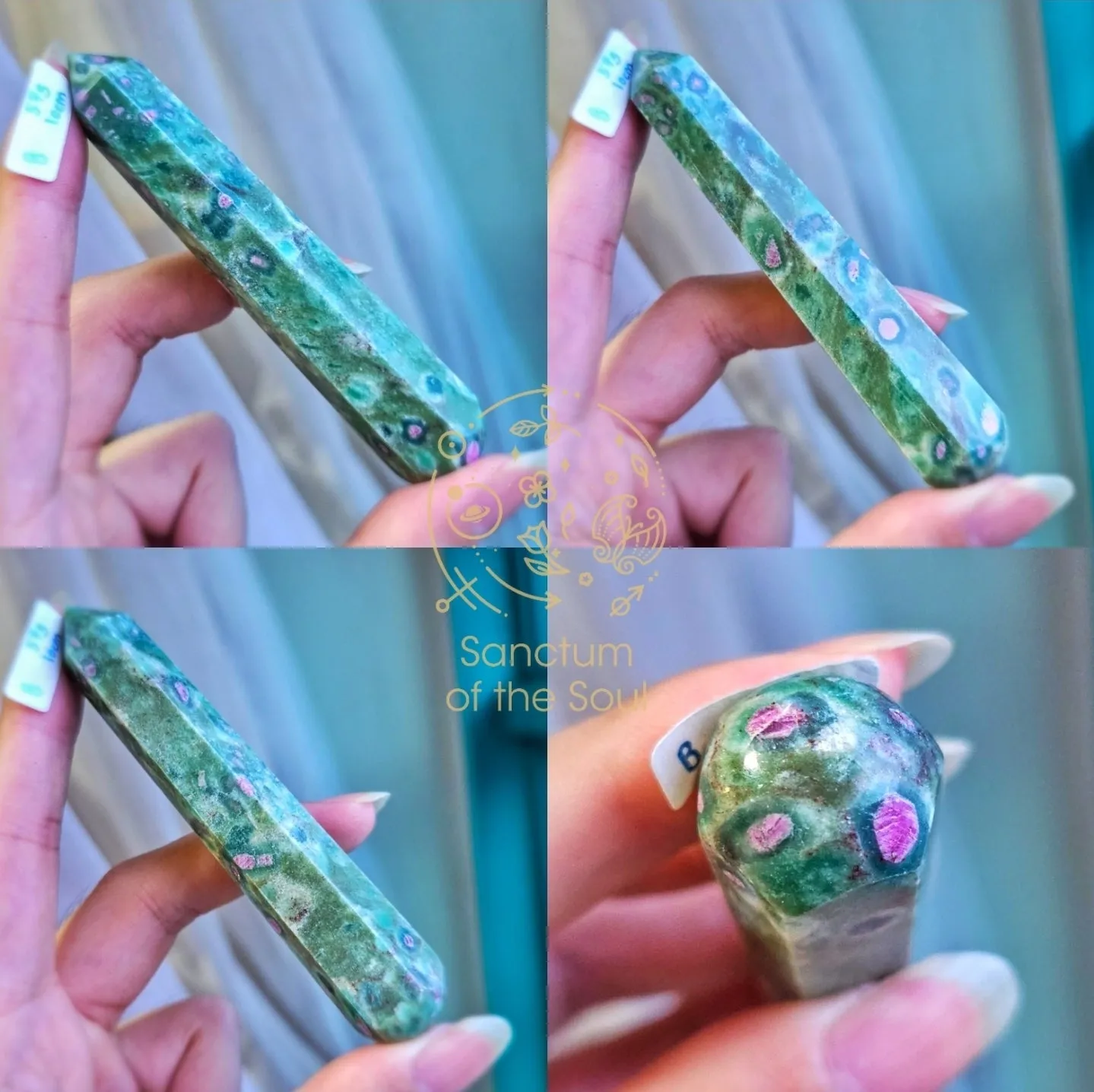 Ruby in Fuchsite Wands (Rare)