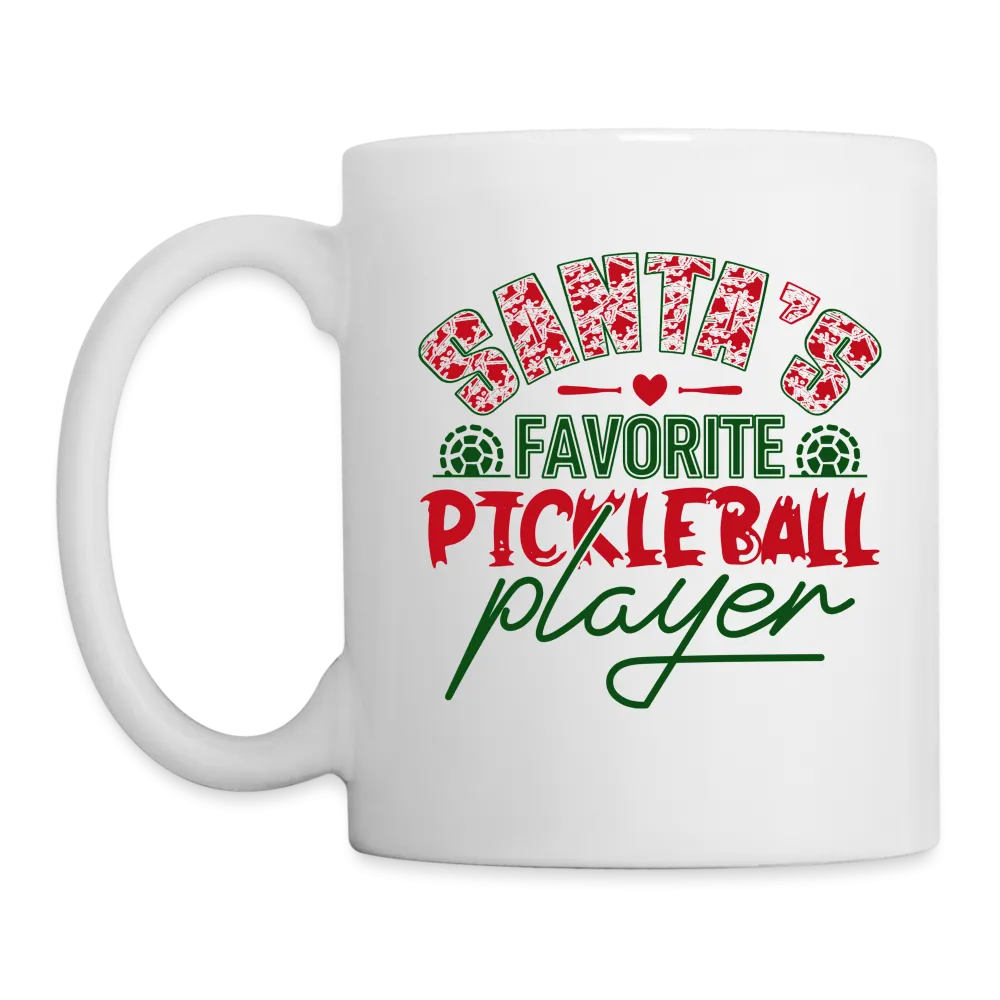 Santa's Favorite Pickleball Player Coffee Mug