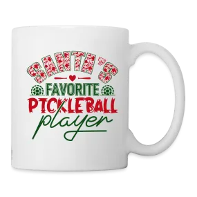 Santa's Favorite Pickleball Player Coffee Mug