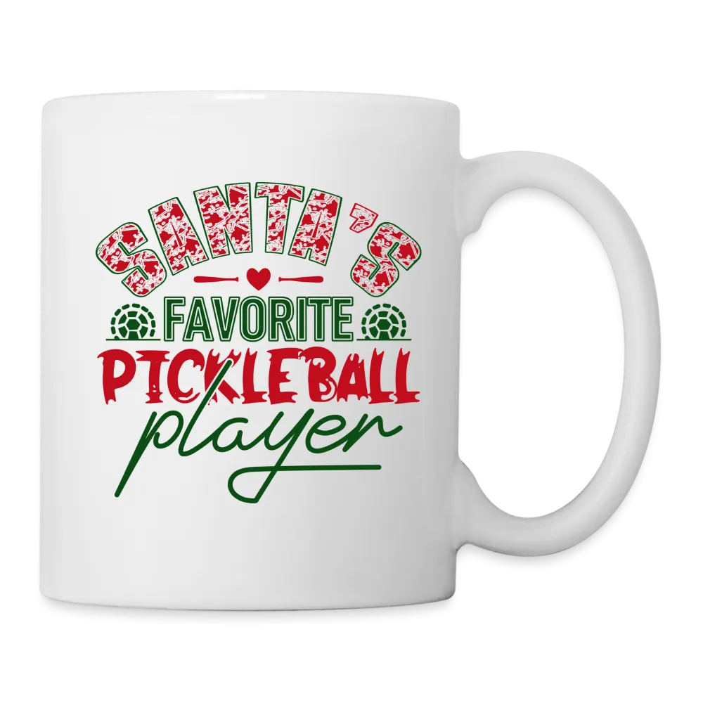 Santa's Favorite Pickleball Player Coffee Mug