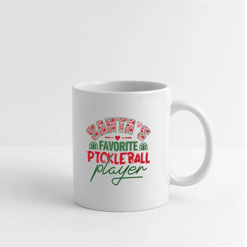 Santa's Favorite Pickleball Player Coffee Mug