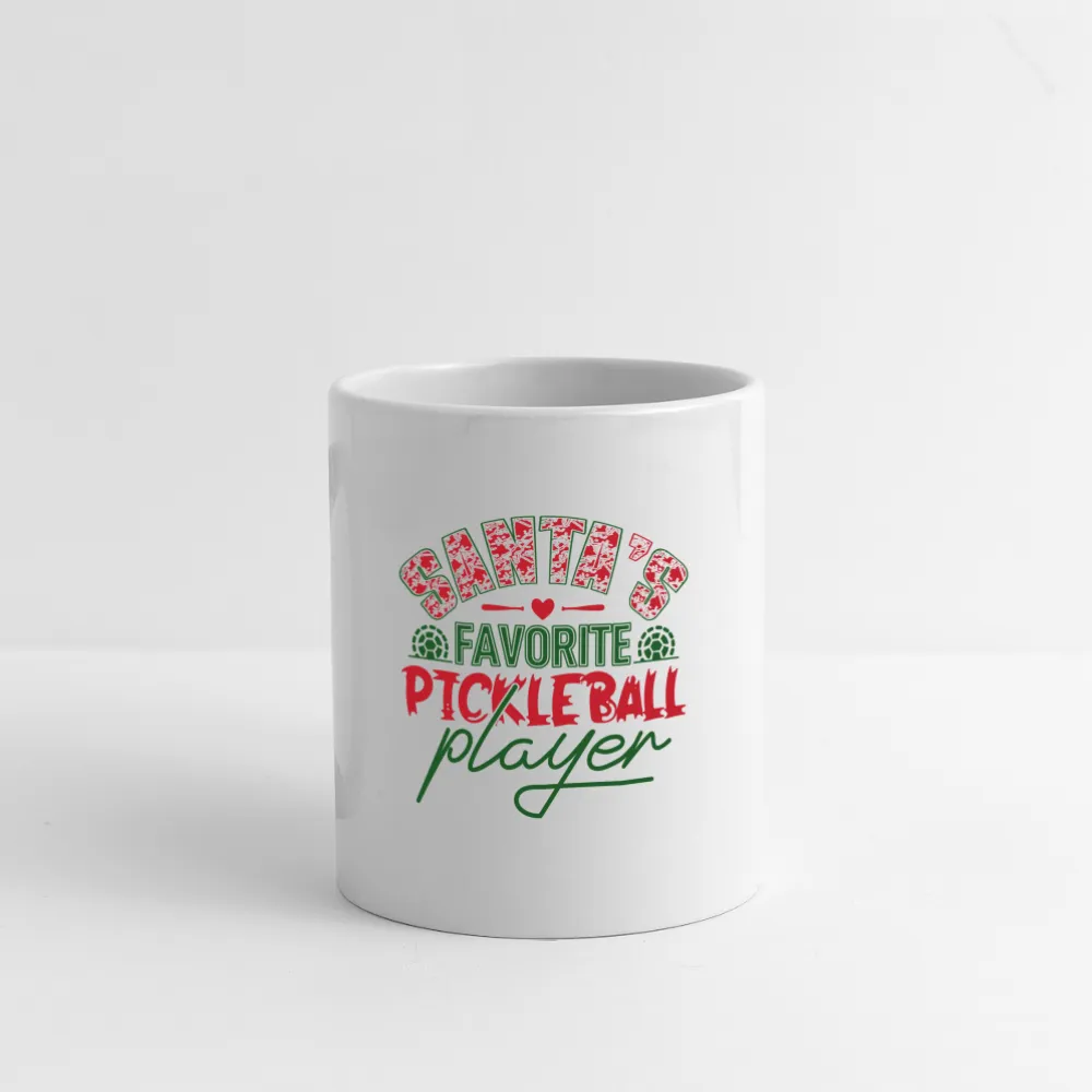 Santa's Favorite Pickleball Player Coffee Mug