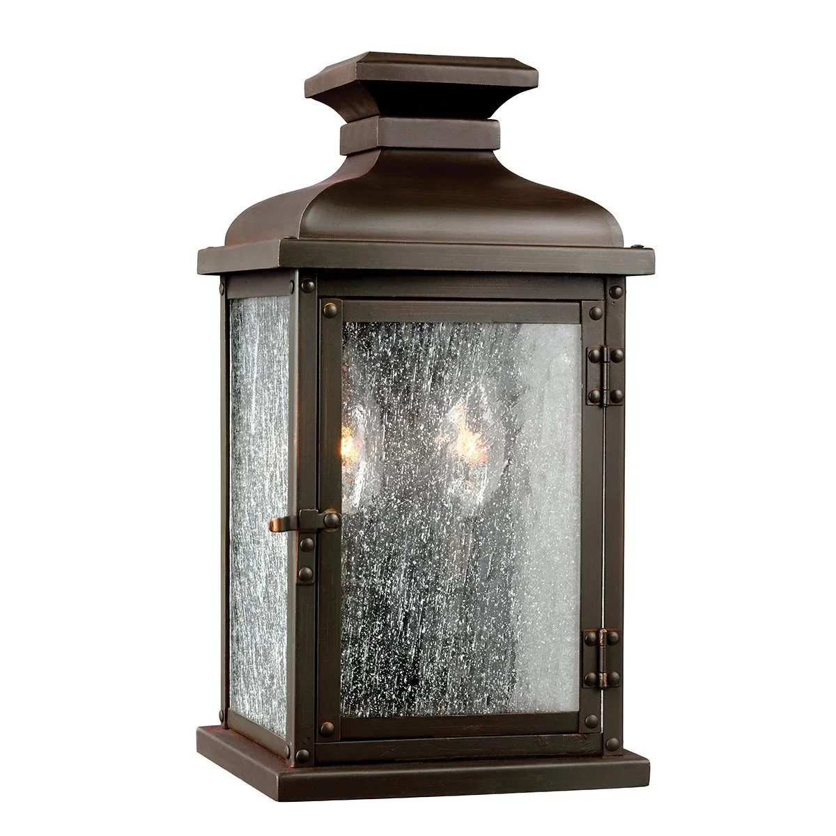 Send Dark Aged Copper 2 Light Outdoor Wall Lantern - ID 7481