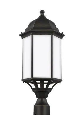 Sevier Collection - Large One Light Outdoor Post Lantern | Finish: Antique Bronze - 8238751EN3-71