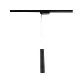 Silo LED Pendant Head 20W 3500K, Halo, Black with White Collar