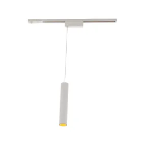 Silo Pendants LED Track Pendant in White & White