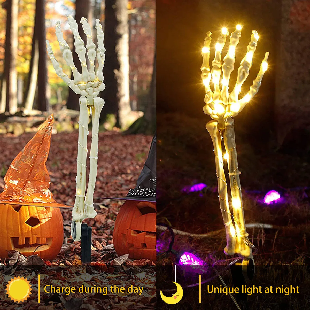 Skeleton Arm Solar Outdoor Lights