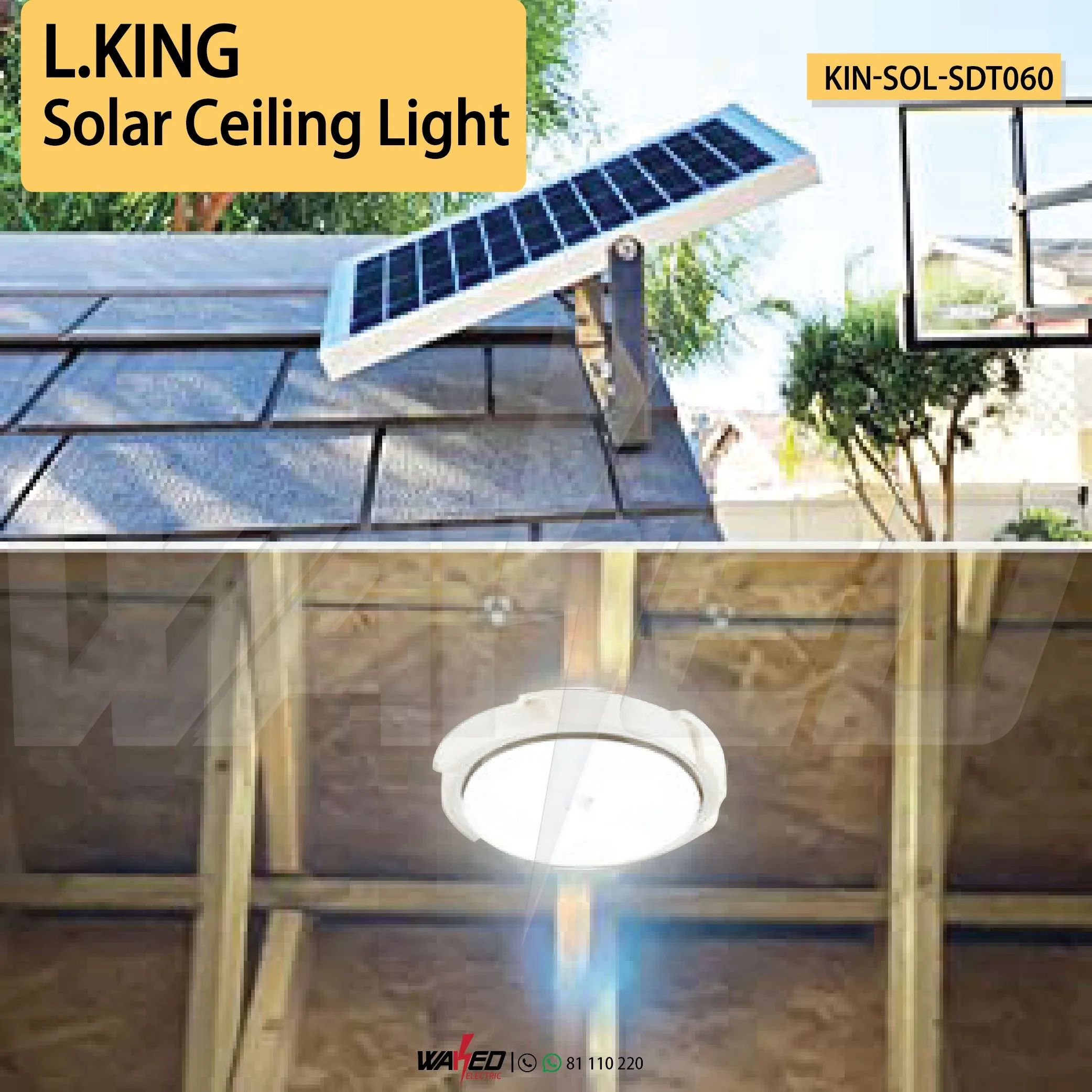 Solar Ceiling Light -60W - L.King